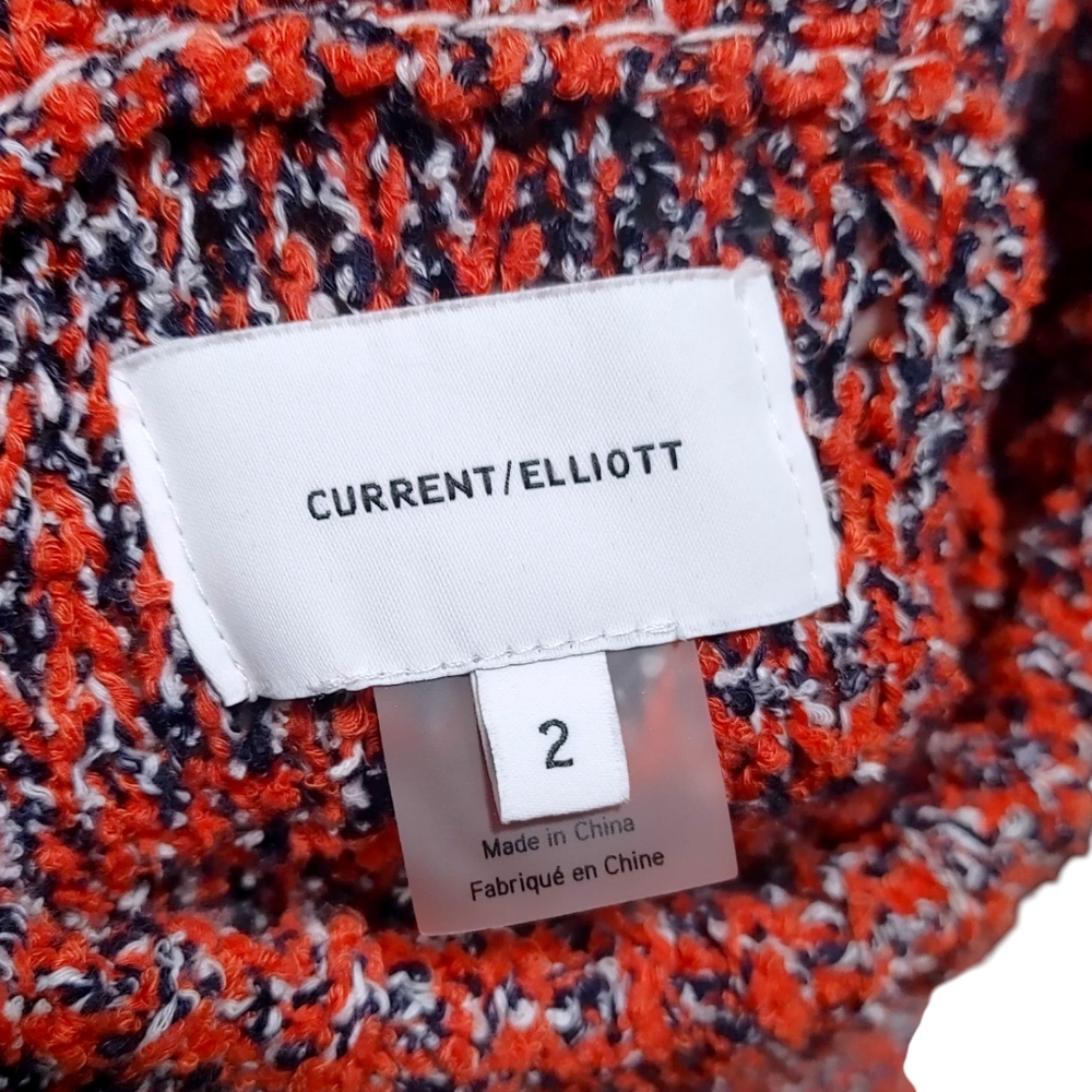 Current Elliott Chunky Knit Red Crew Neck Sweater Women's Size 2 - Picture 8 of 8